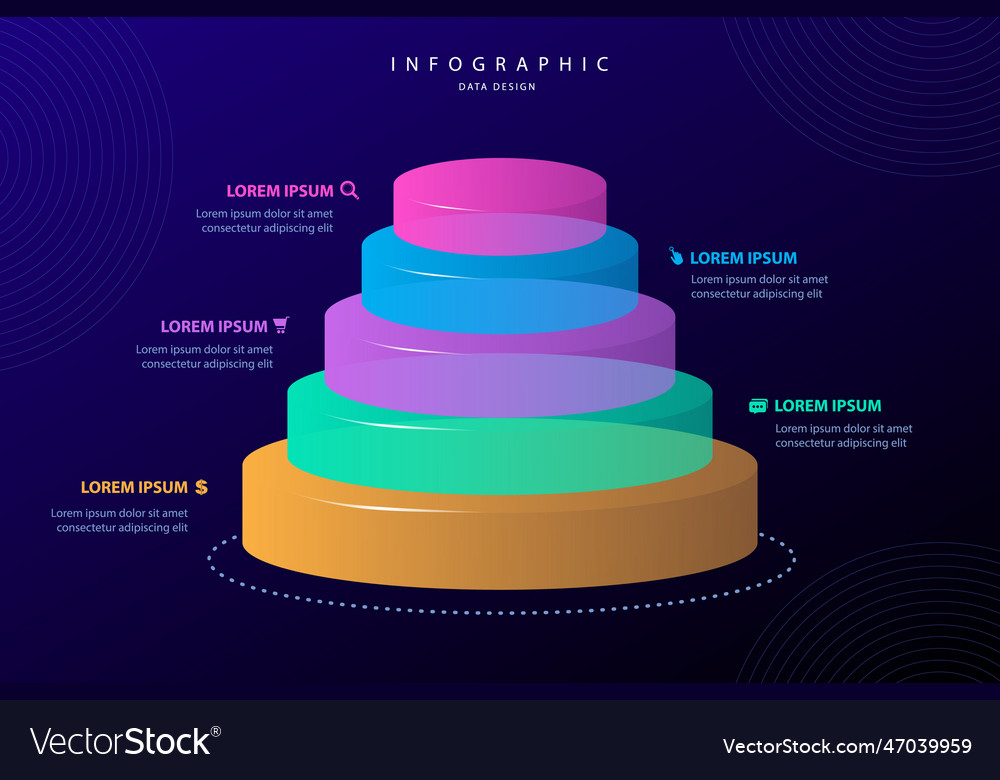 Infographic elements data visualization design vector image Infographic elements data visualization design