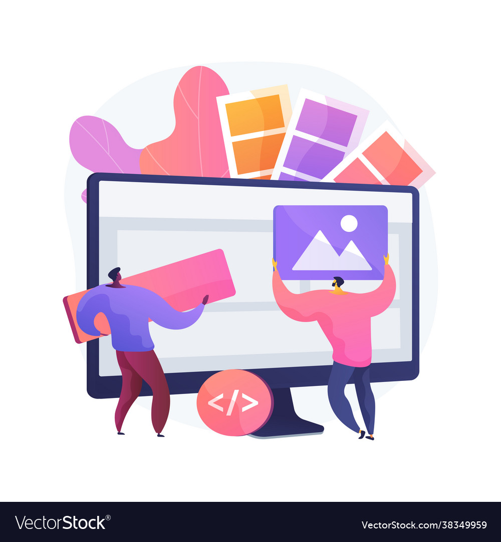 Low code development abstract concept Vector Image Low code development abstract concept