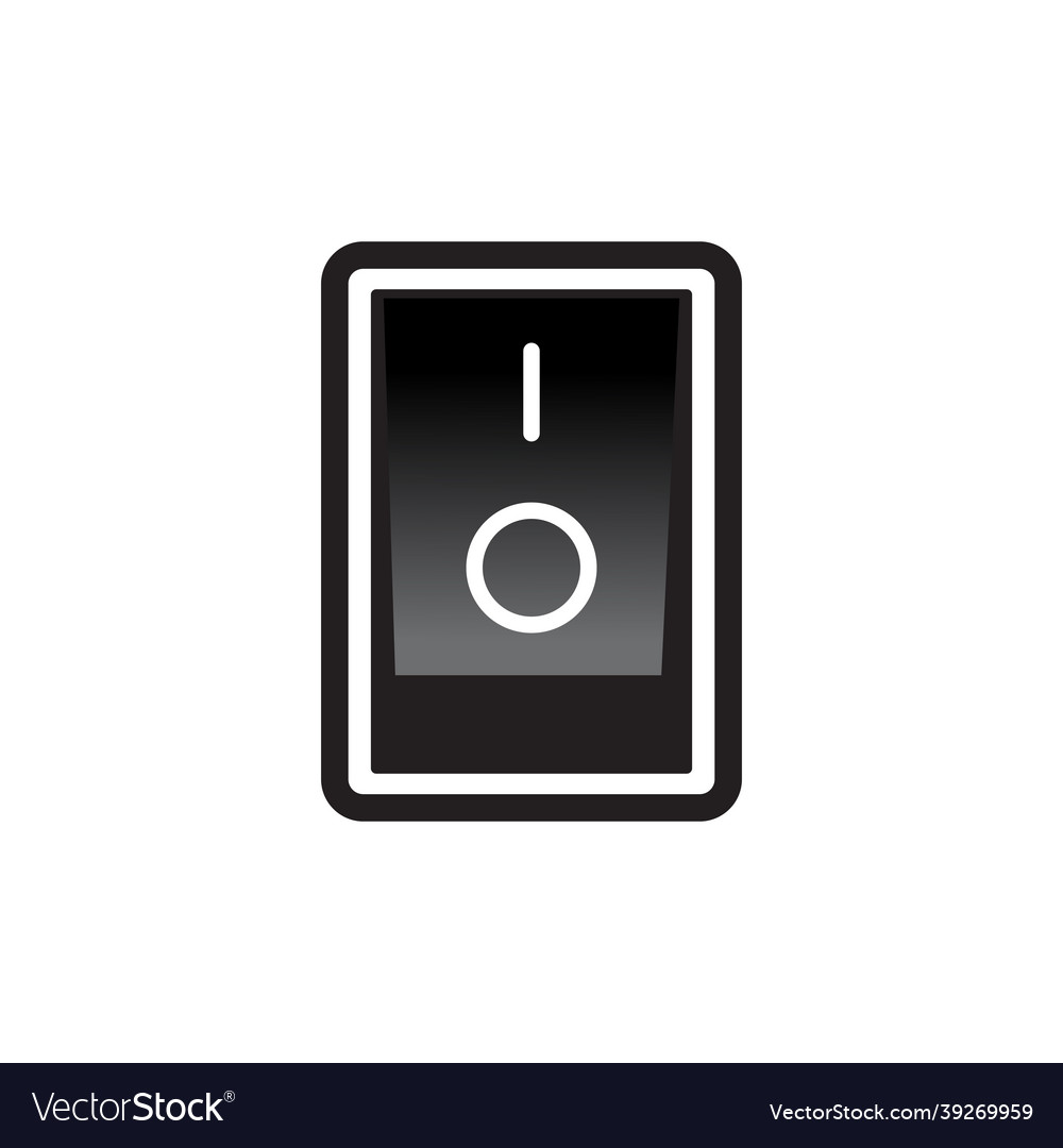 On off button icon logo design Royalty Free Vector Image