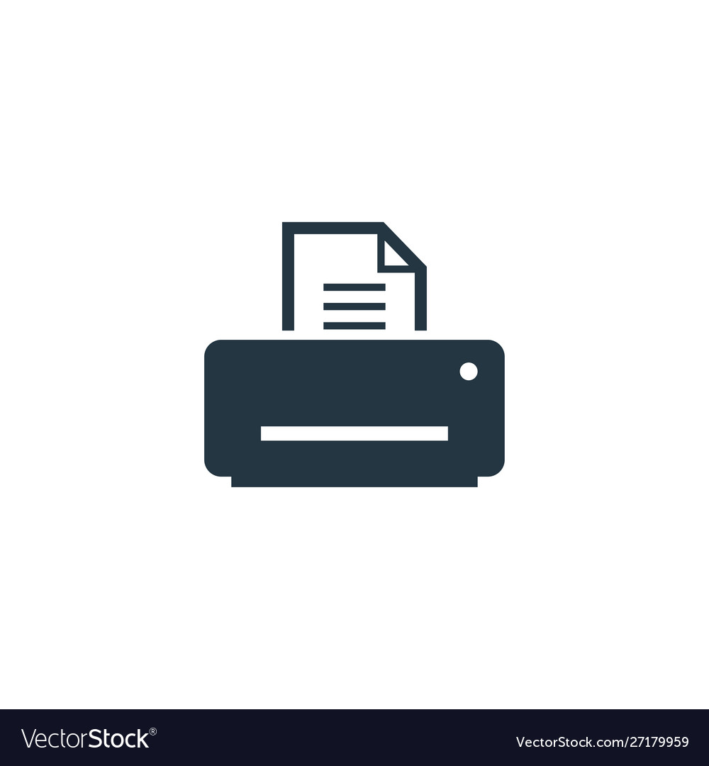 Printer icon simple element for web