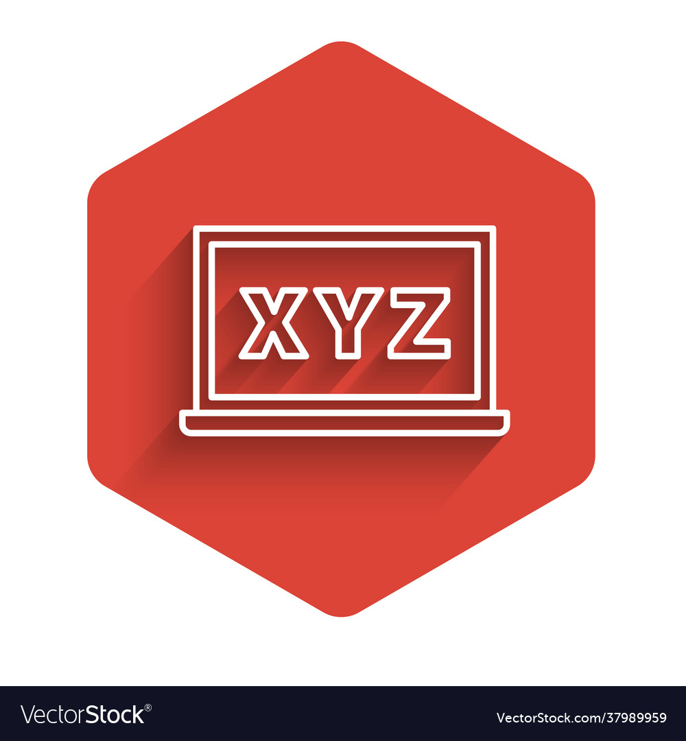 White line xyz coordinate system on chalkboard
