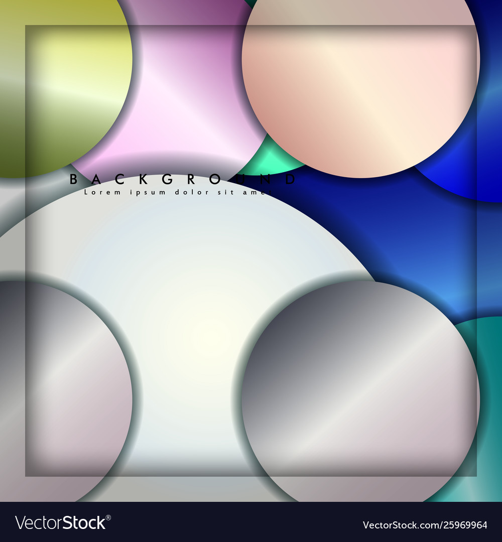 Abstract circle background with color gems