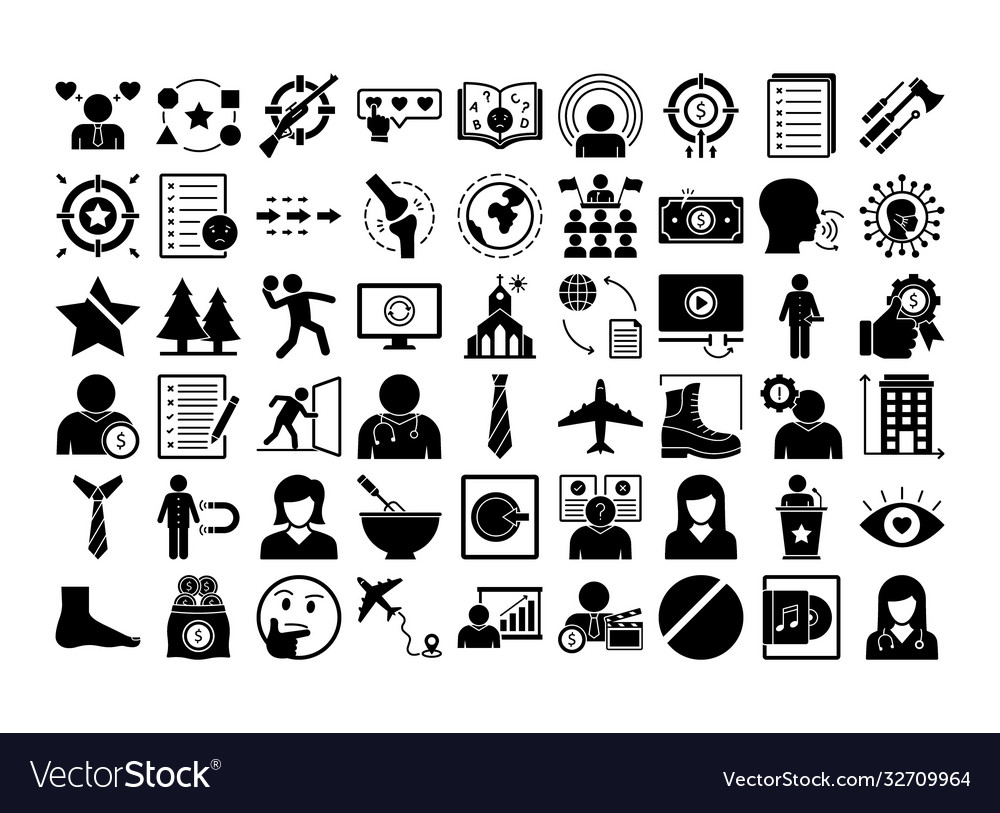 Explanatory icons set every single icon c