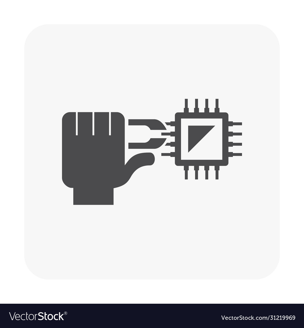 Computer testing icon vector image Computer testing icon