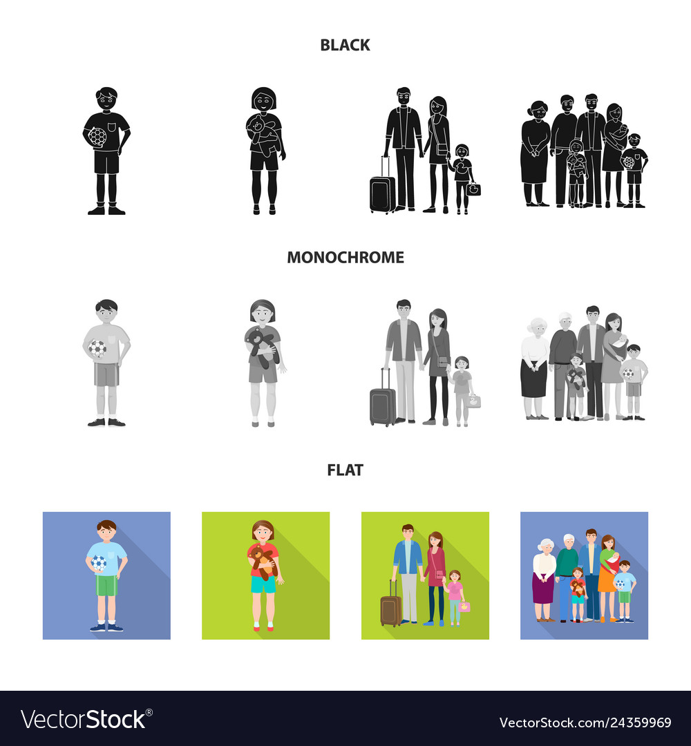 Design of character and avatar symbol vector image Design of character and avatar symbol