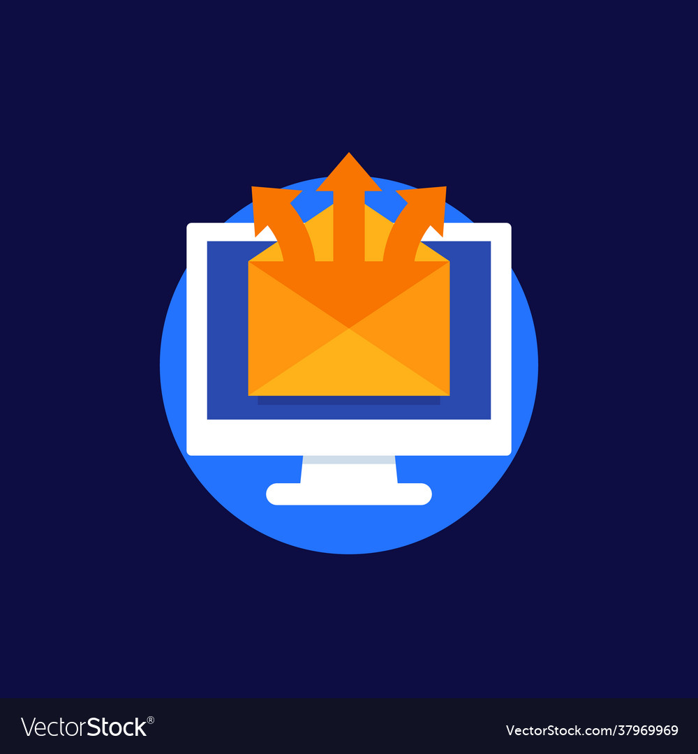 Email service and mail distribution icon