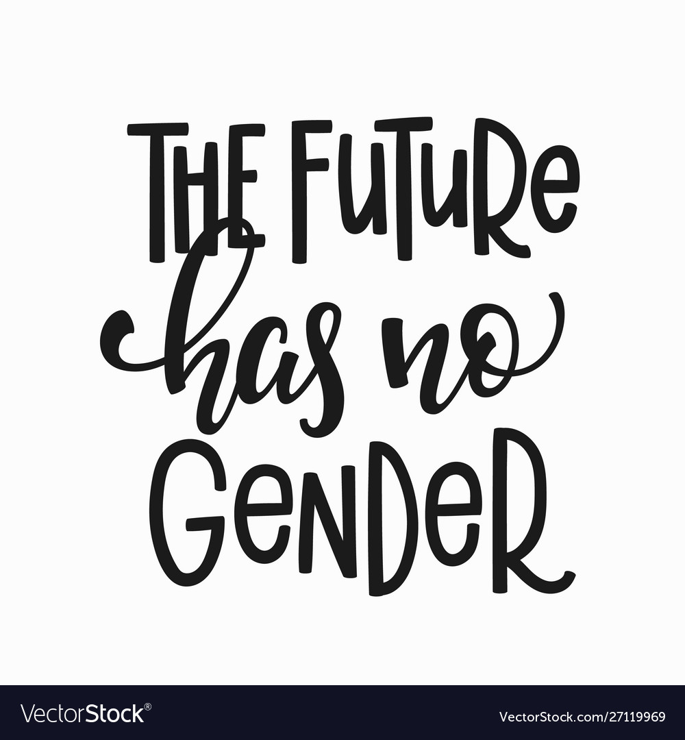 Zukunft hat kein Gender T-Shirt Zitat Briefing vector image Zukunft hat kein Gender T-Shirt Zitat Briefing