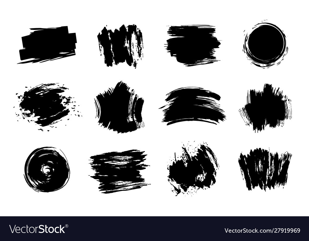 Graphic texture elements grunge stroke artistic Vector Image