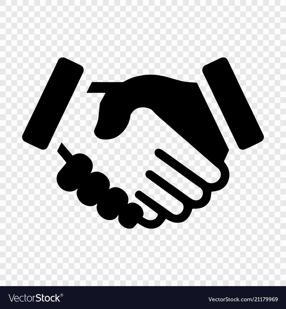 shake hand logo vector