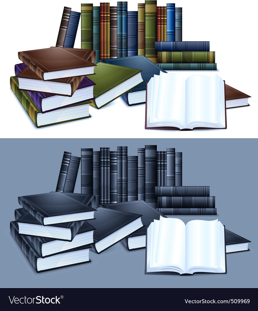 Download Library books Royalty Free Vector Image - VectorStock