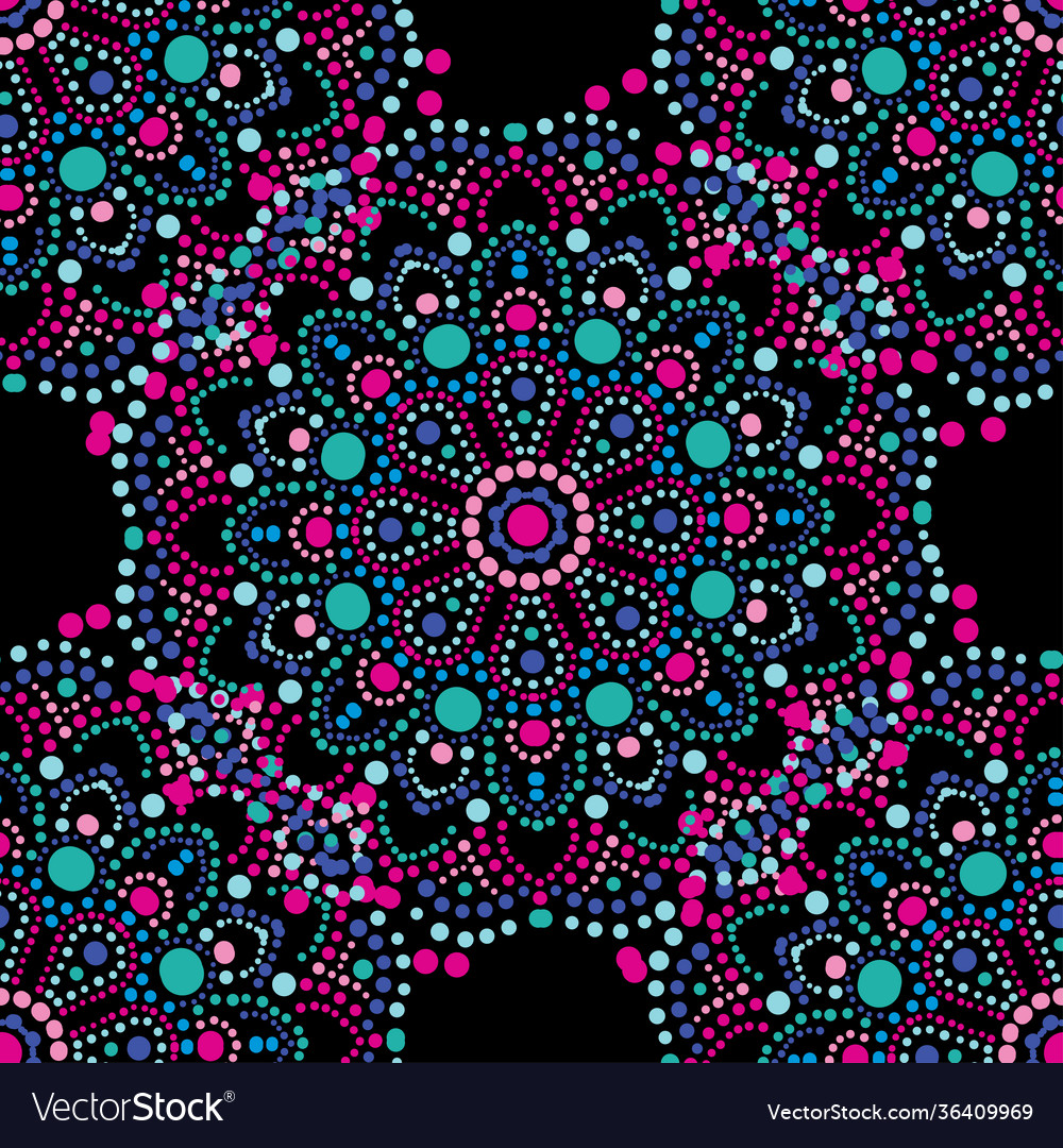 Mandala seamless pattern vector image Mandala seamless pattern