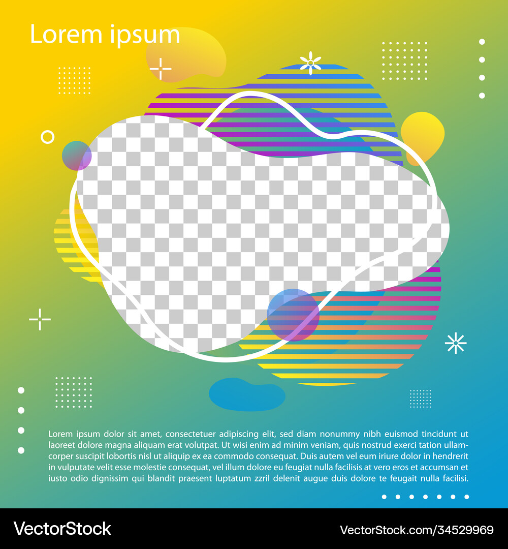 Modern fluid background template Royalty Free Vector Image