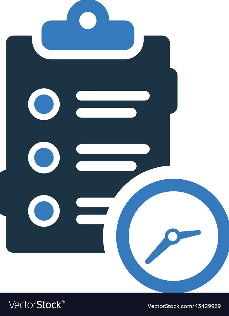 Planning icon simple editable design isolated