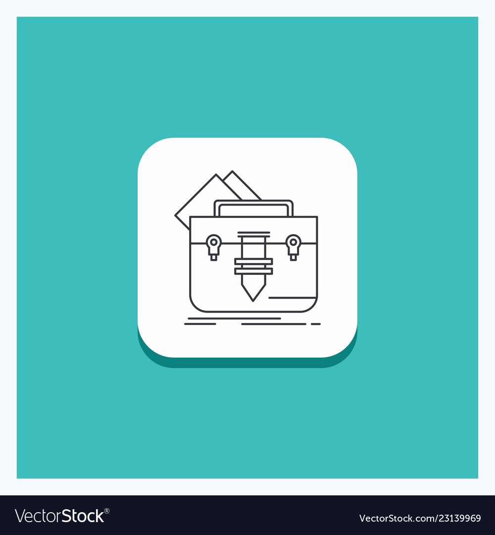 Round button for portfolio bag file folder vector image Round button for portfolio bag file folder