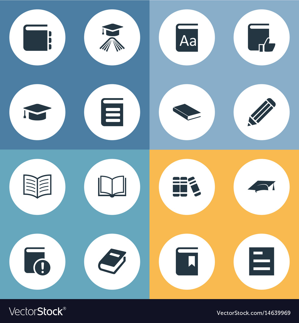 Set of simple knowledge icons