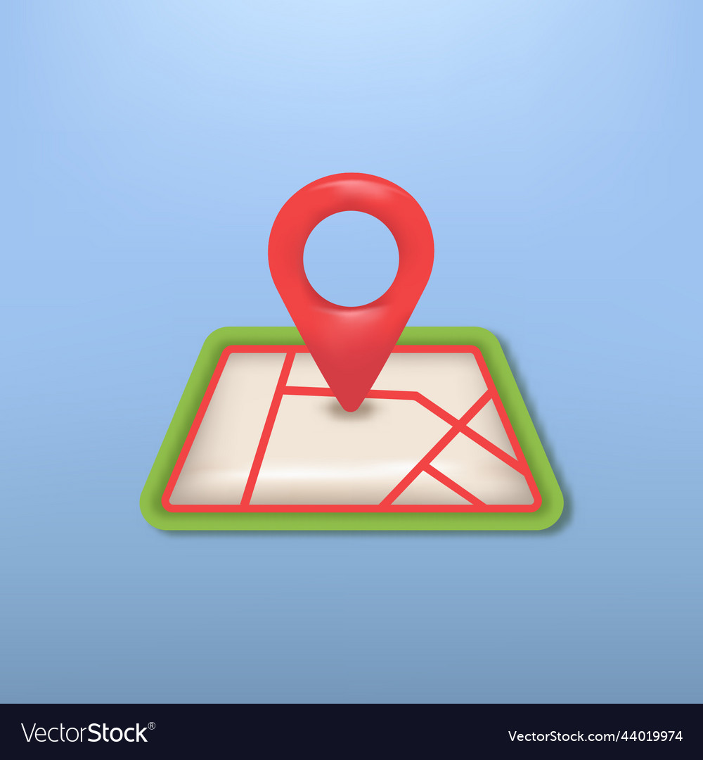 3d icon bubbles map location