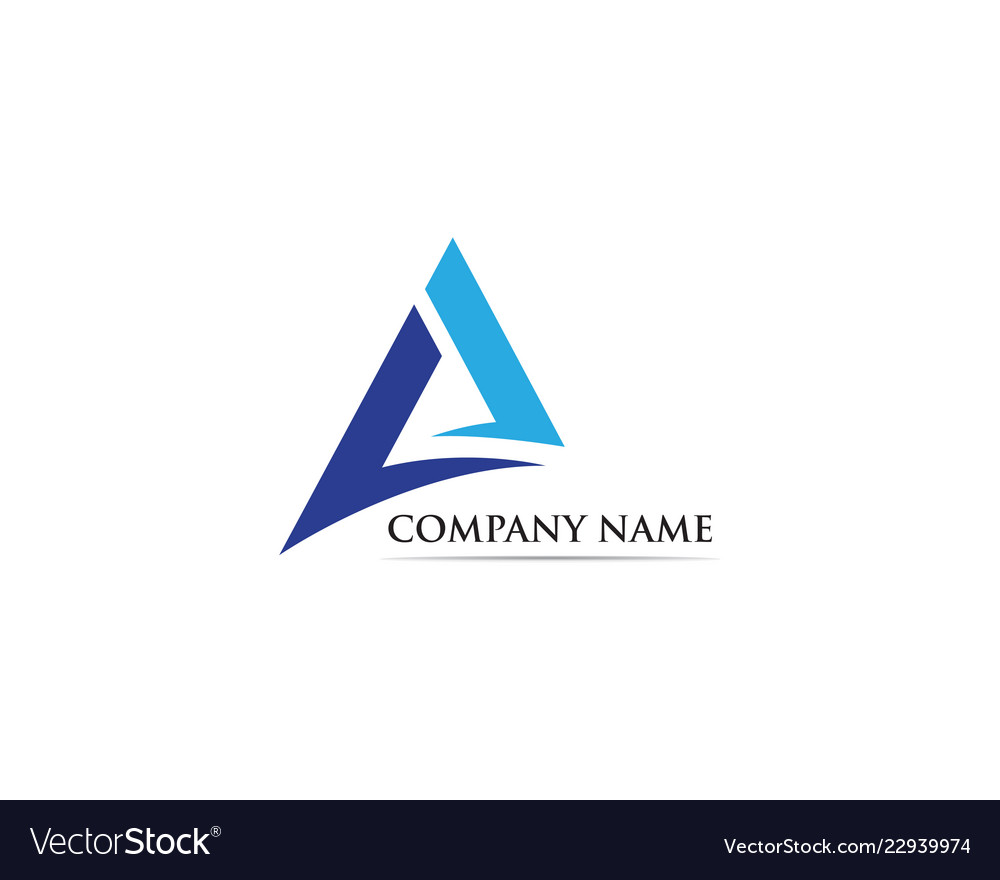 A Logo Business Template Icon Royalty Free Vector Image