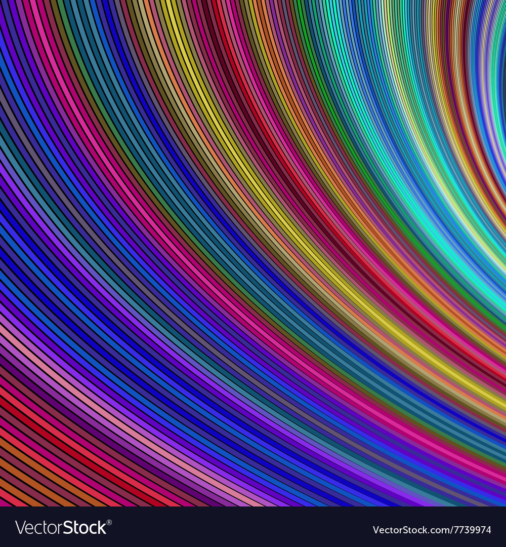 Abstract colorful curved stripe background