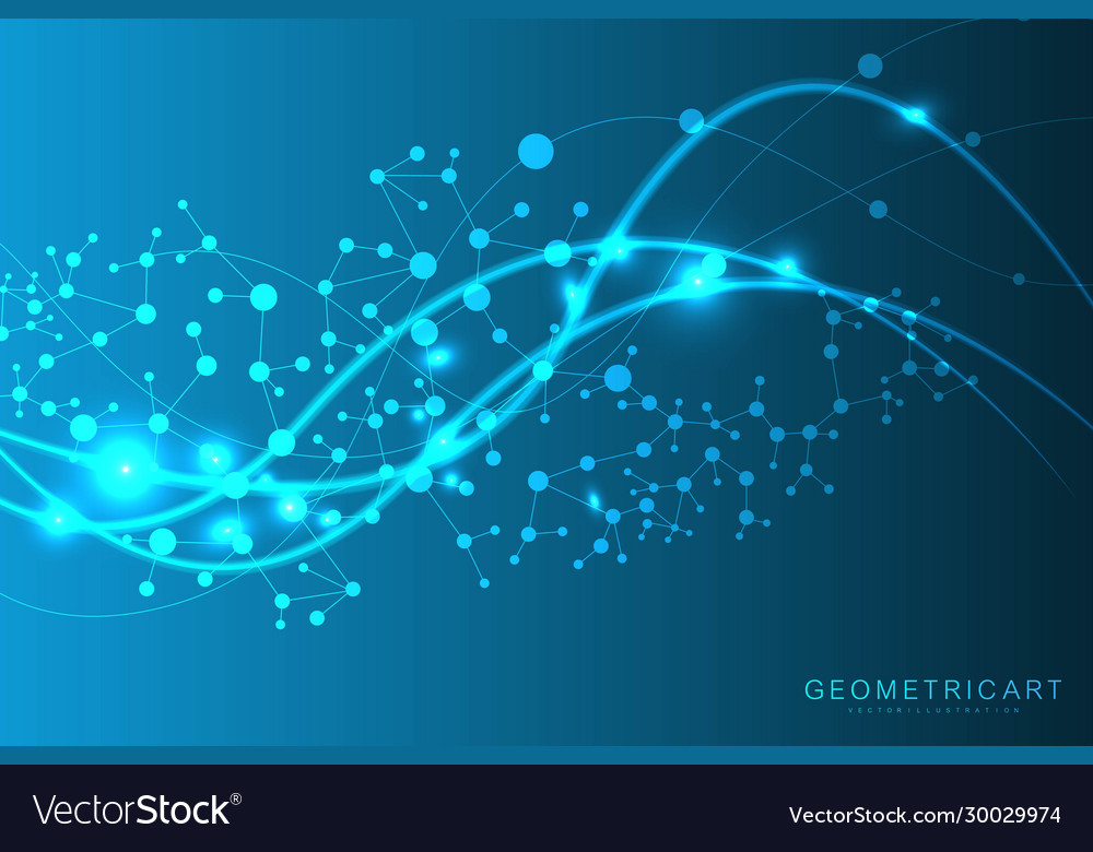 Big data visualization background modern Vector Image Big data visualization background modern