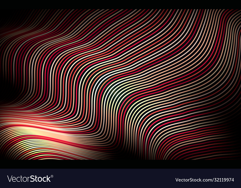 Elegant red color wavy lines abstract background Vector Image Elegant red color wavy lines abstract background