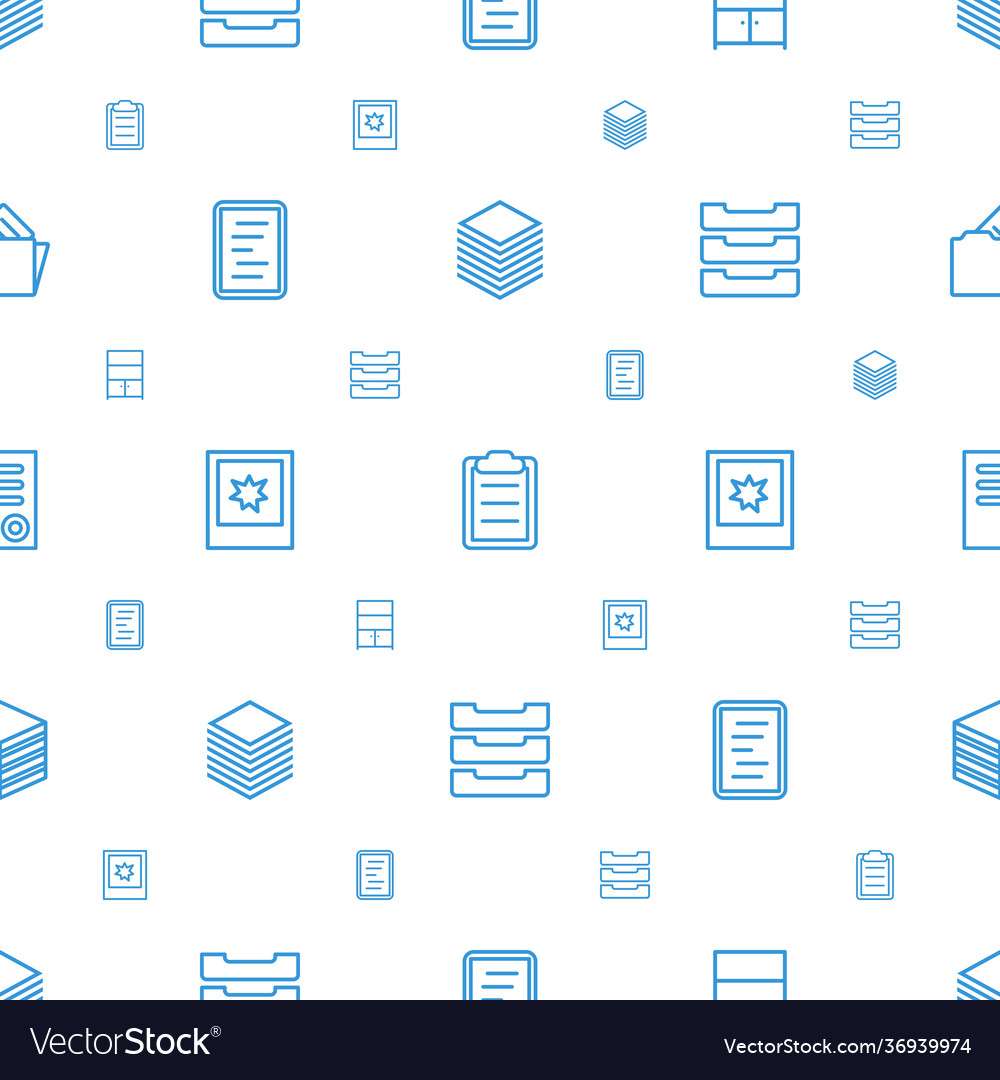 File icons pattern seamless white background