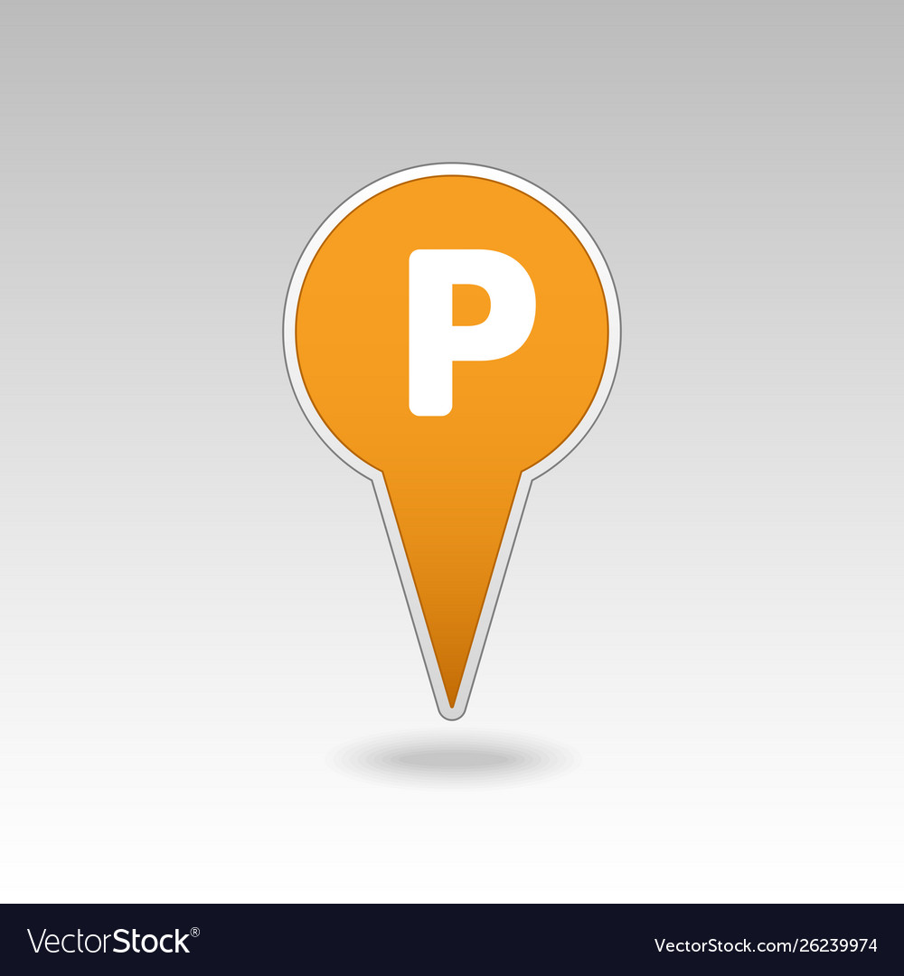 Parking pin map icon pointer markers