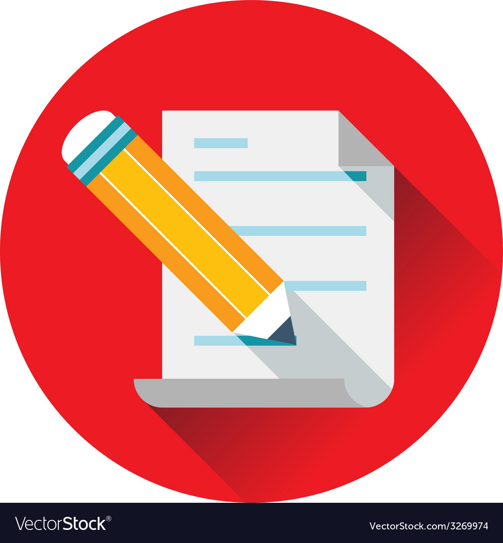 Pen and paper letter icon cartoon style Royalty Free Vector