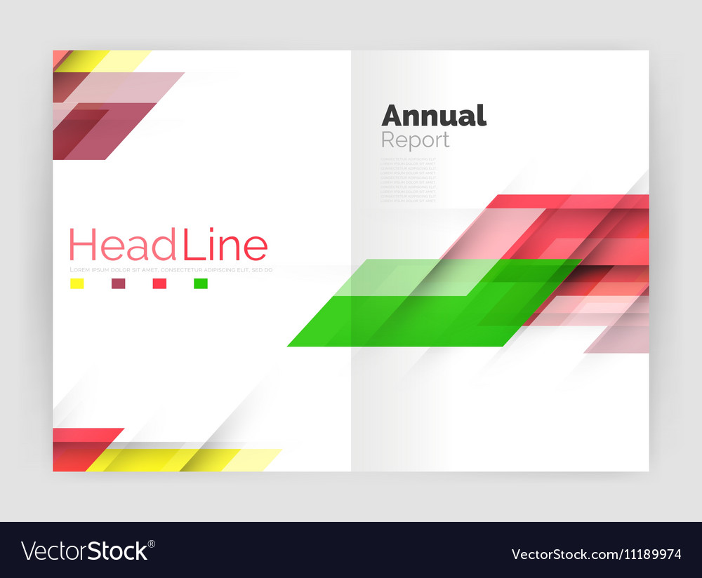 Set of business straight lines abstract