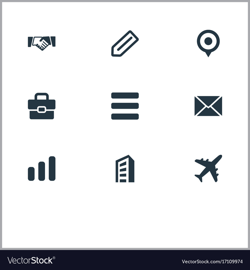 Set of simple teamwork icons