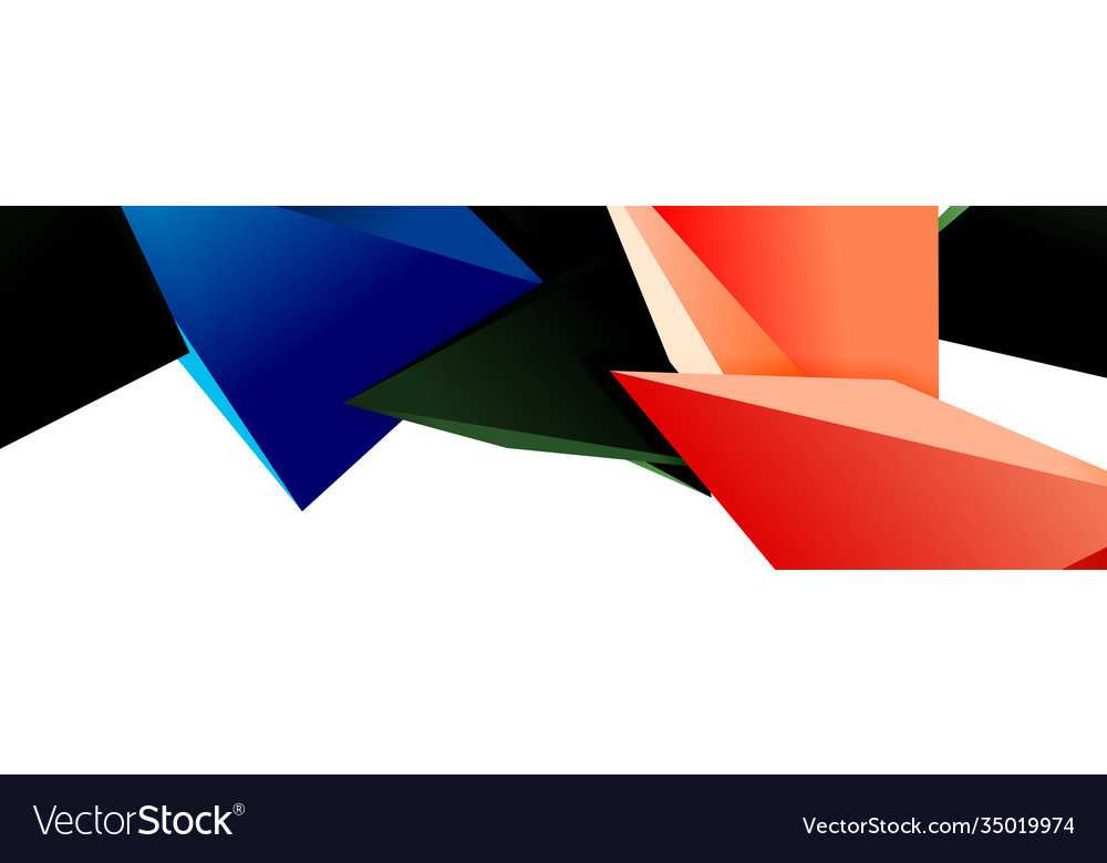 Triangle mosaic abstract background 3d triangular vector image Triangle mosaic abstract background 3d triangular