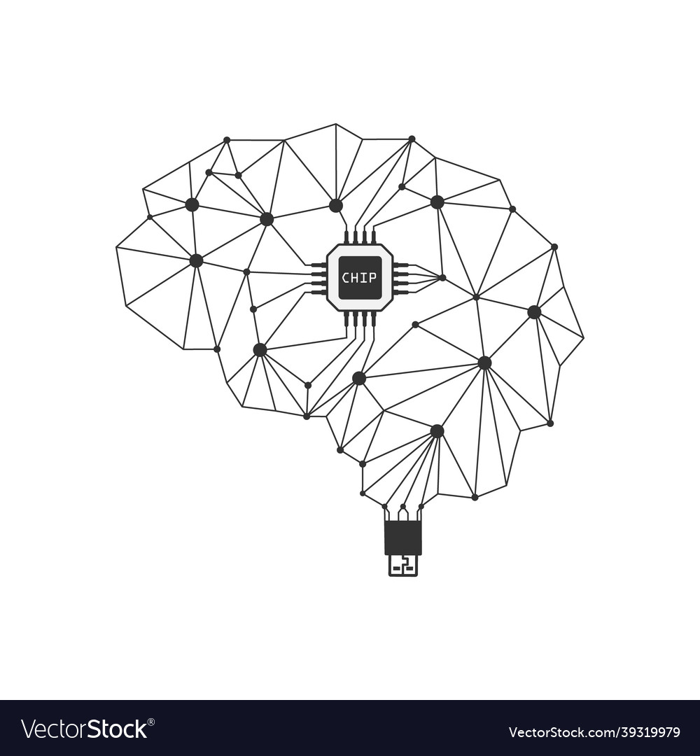 Brain a chiped with usb connection neural