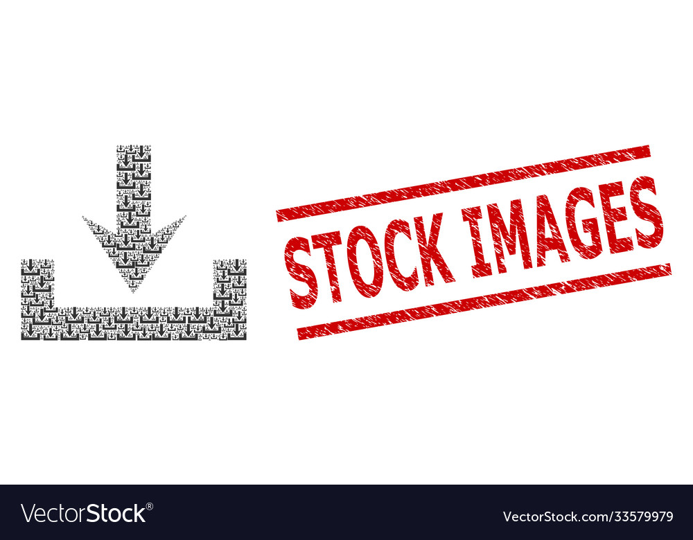 Downloads recursion mosaic icons vector image Downloads recursion mosaic icons