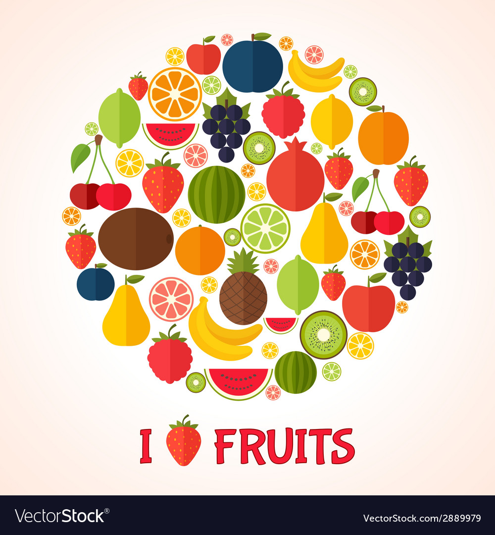 Fruits background colorful template for cooking