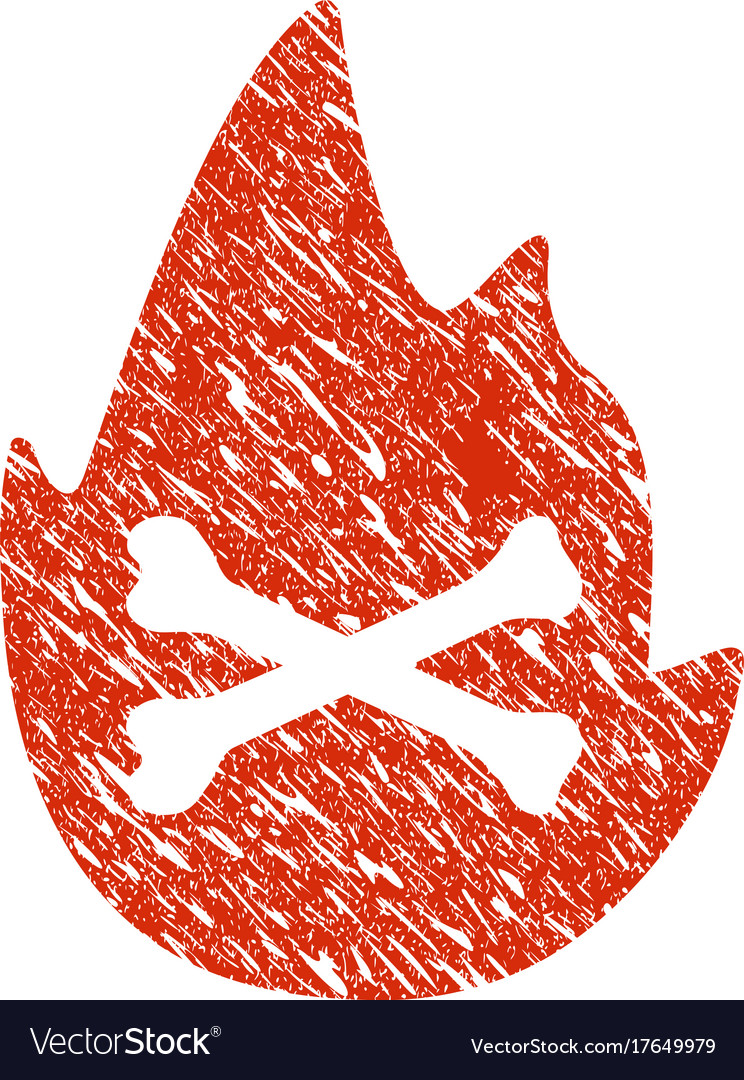 Hellfire Flamme Icon grunge Wasserzeichen