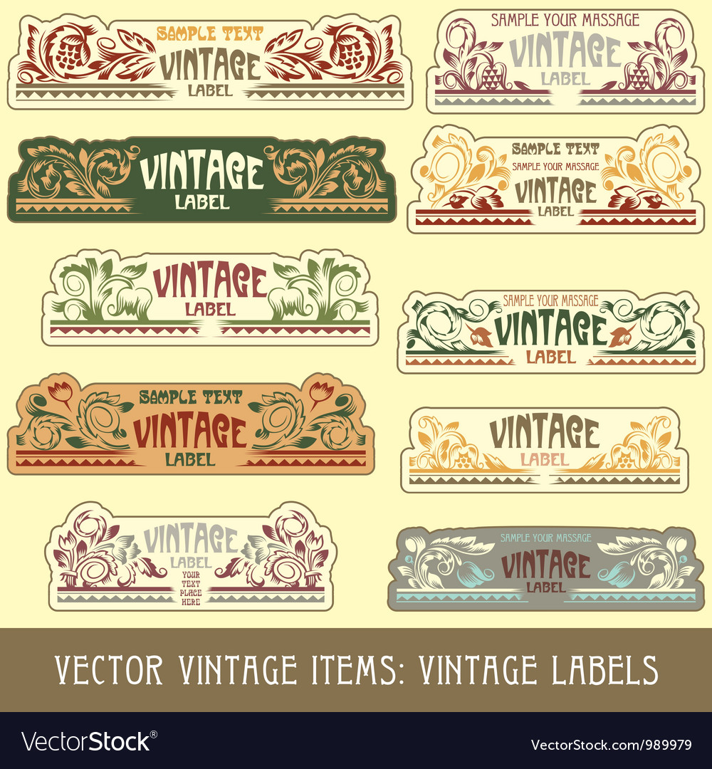 Item label. Art nouveau - Vintage Label vector. Этикетка Модерн. Art этикетка. Vintage Labels Set (vector).
