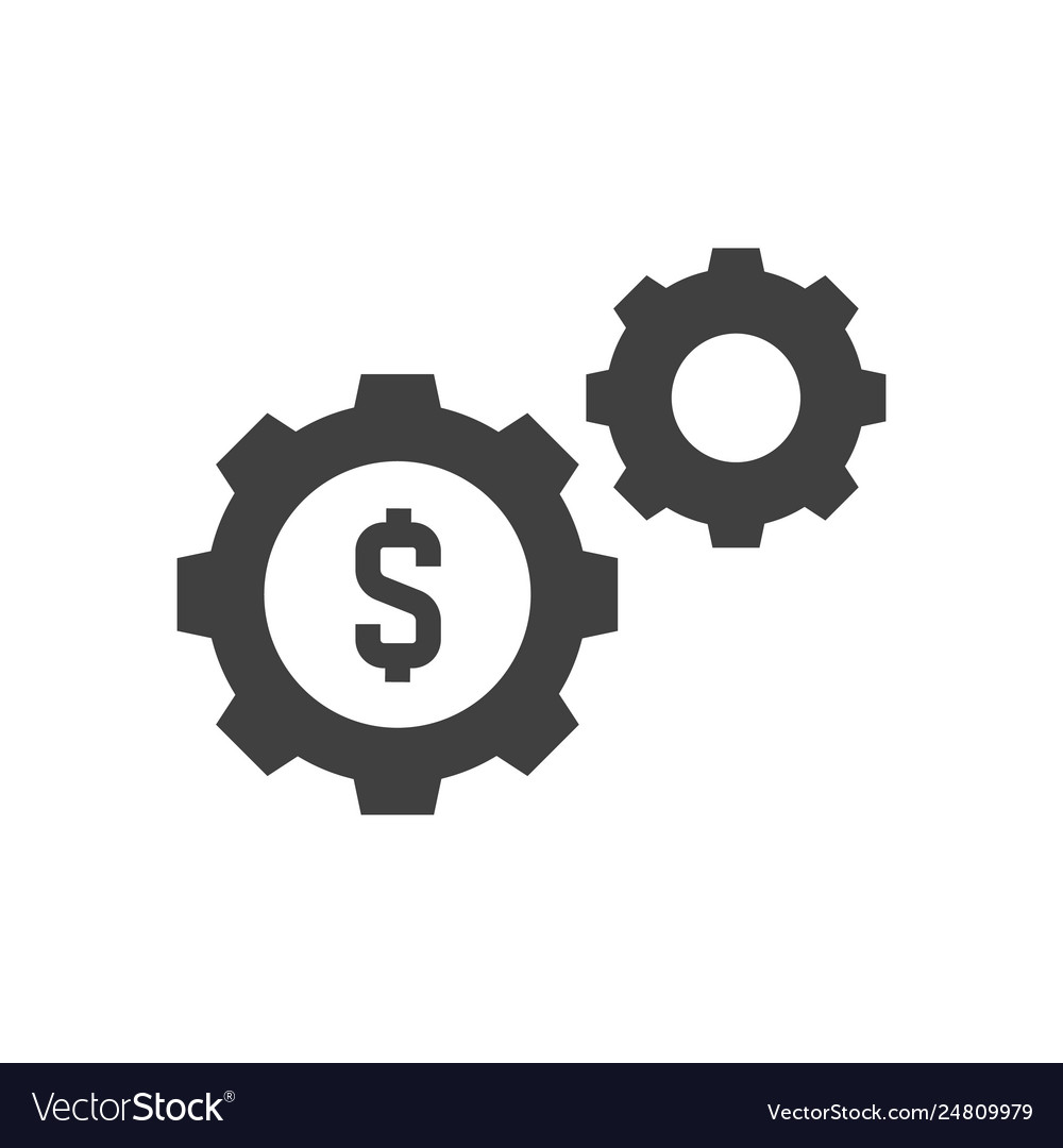 Making money black icon Royalty Free Vector Image