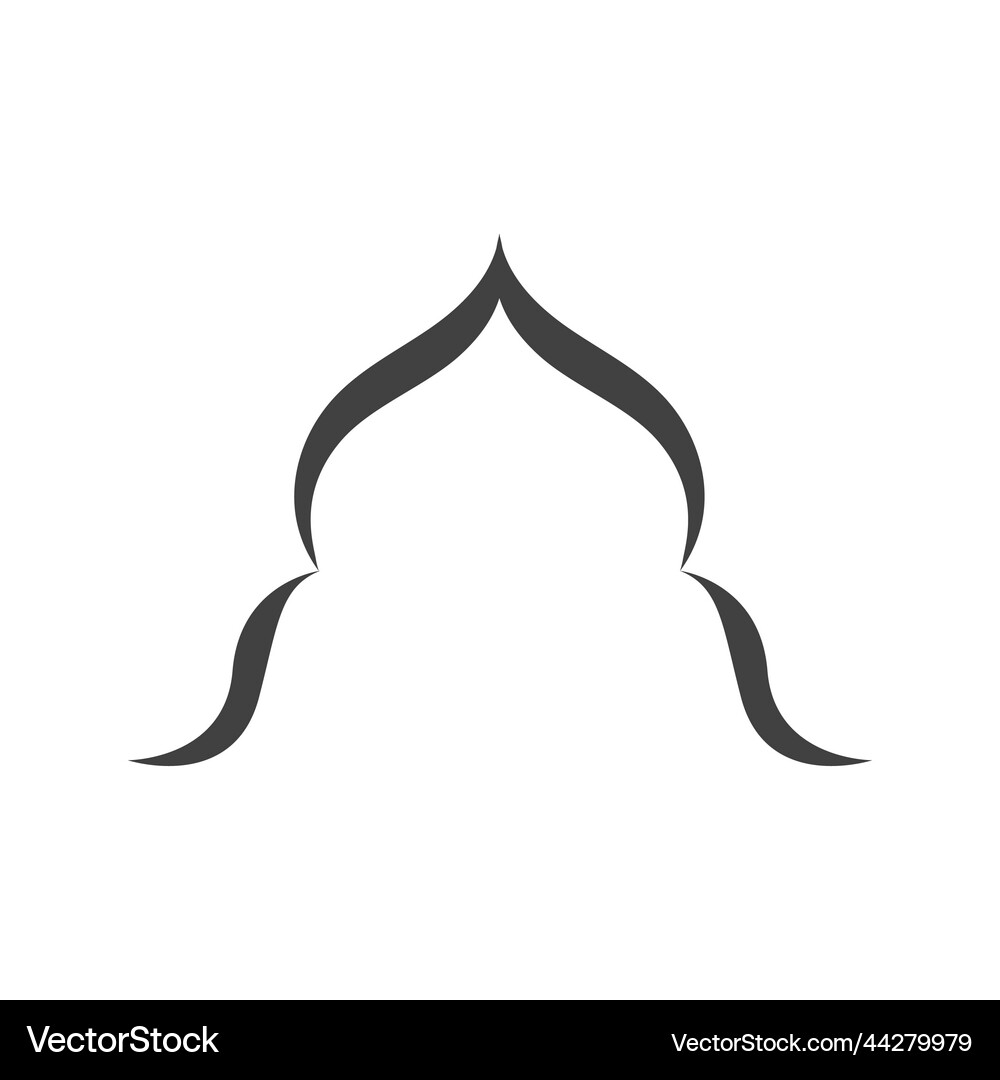 Mosque window icon Royalty Free Vector Image - VectorStock
