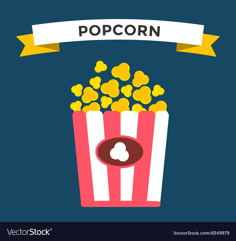 Popcorn box icon Royalty Free Vector Image - VectorStock