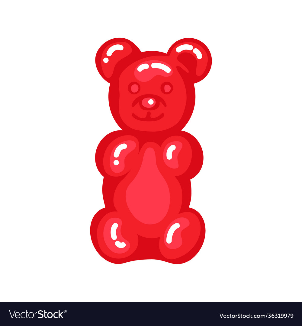 Premium Vector  Gummy bear editable 3d text effect font illustration