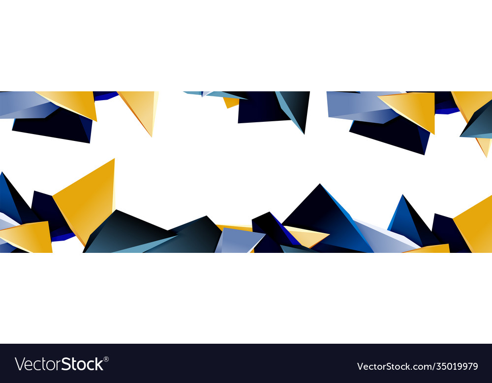 Triangle mosaic abstract background 3d triangular Vector Image Triangle mosaic abstract background 3d triangular