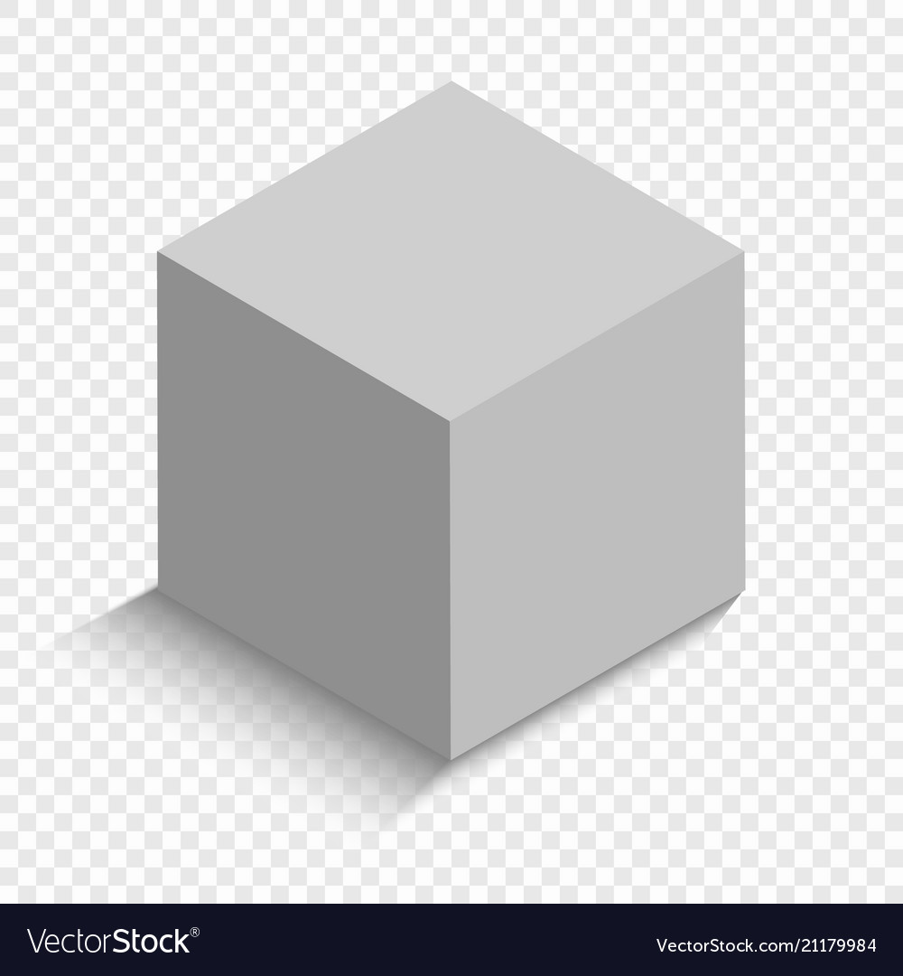 3d Cube Royalty Free Vector Image Vectorstock