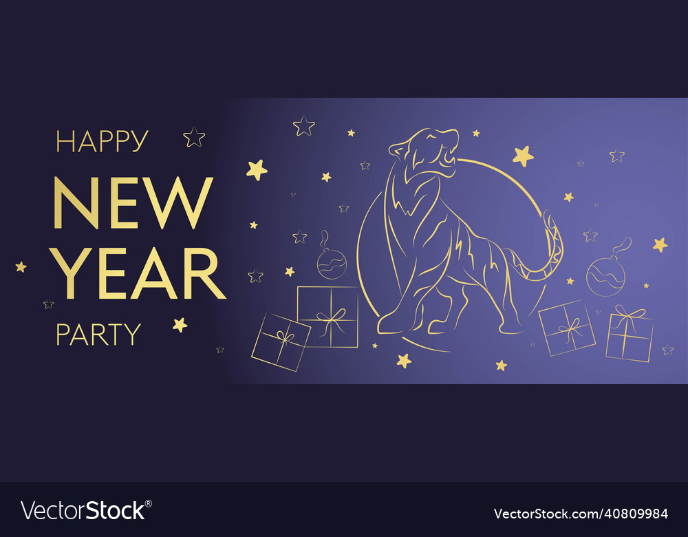 Banner happy chinese new year 2021 vector image Banner happy chinese new year 2021