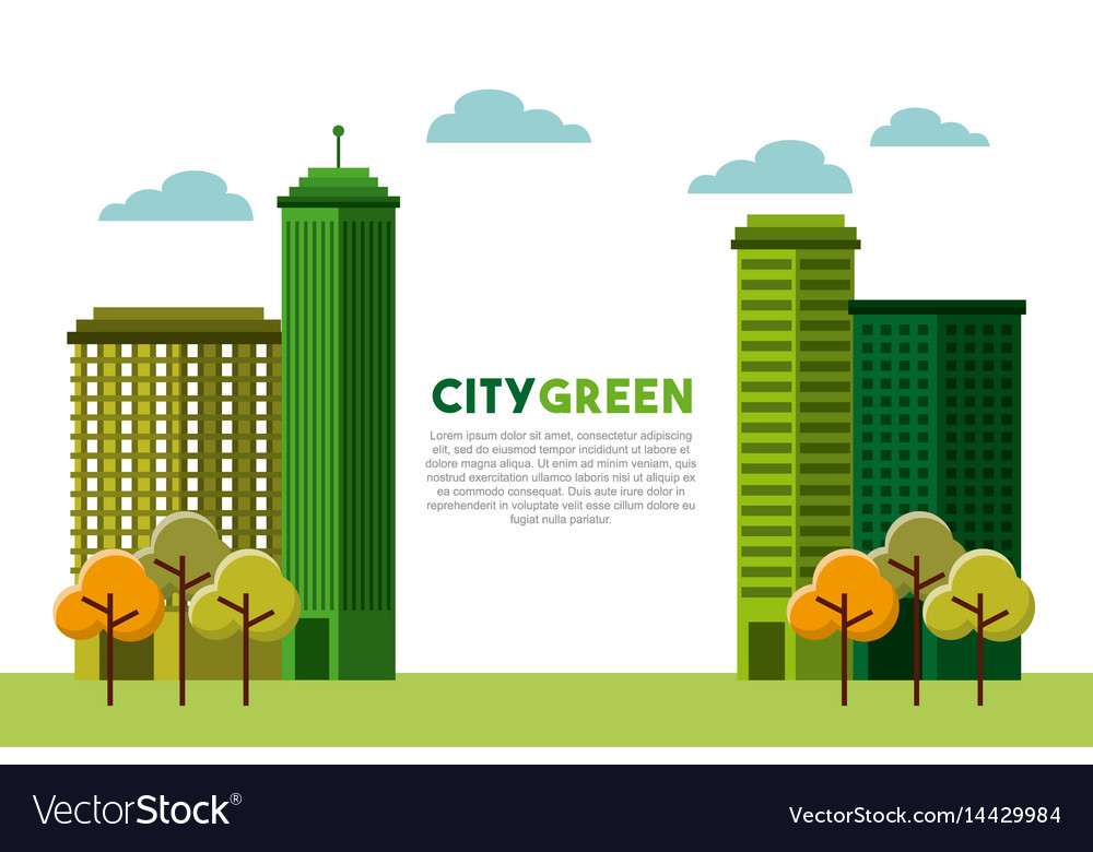 City green ecology cityscape