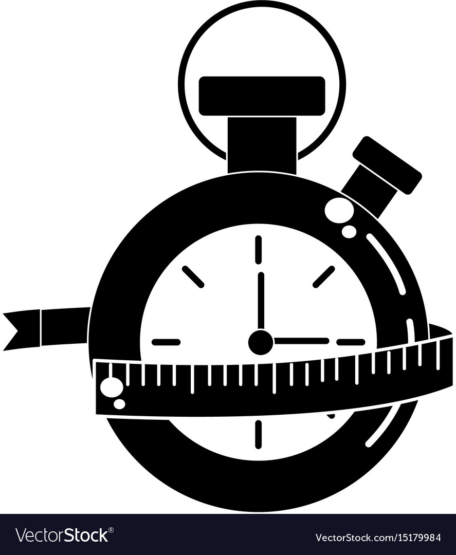 Contour chronometer with measuring to practice