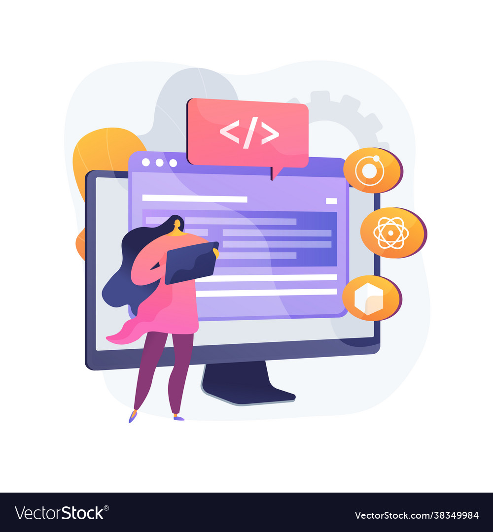 Cross-platform frameworks abstract concept vector image Cross-platform frameworks abstract concept