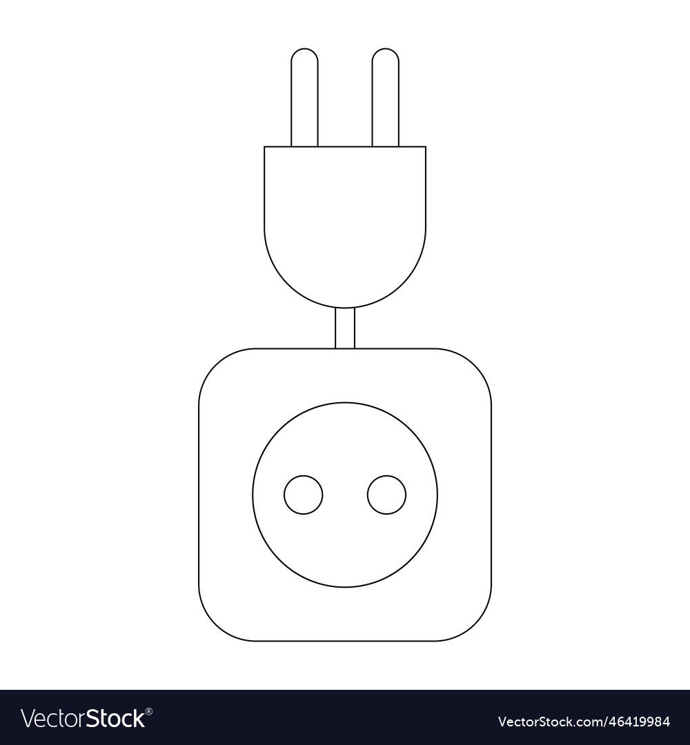 Extension cord simple icon