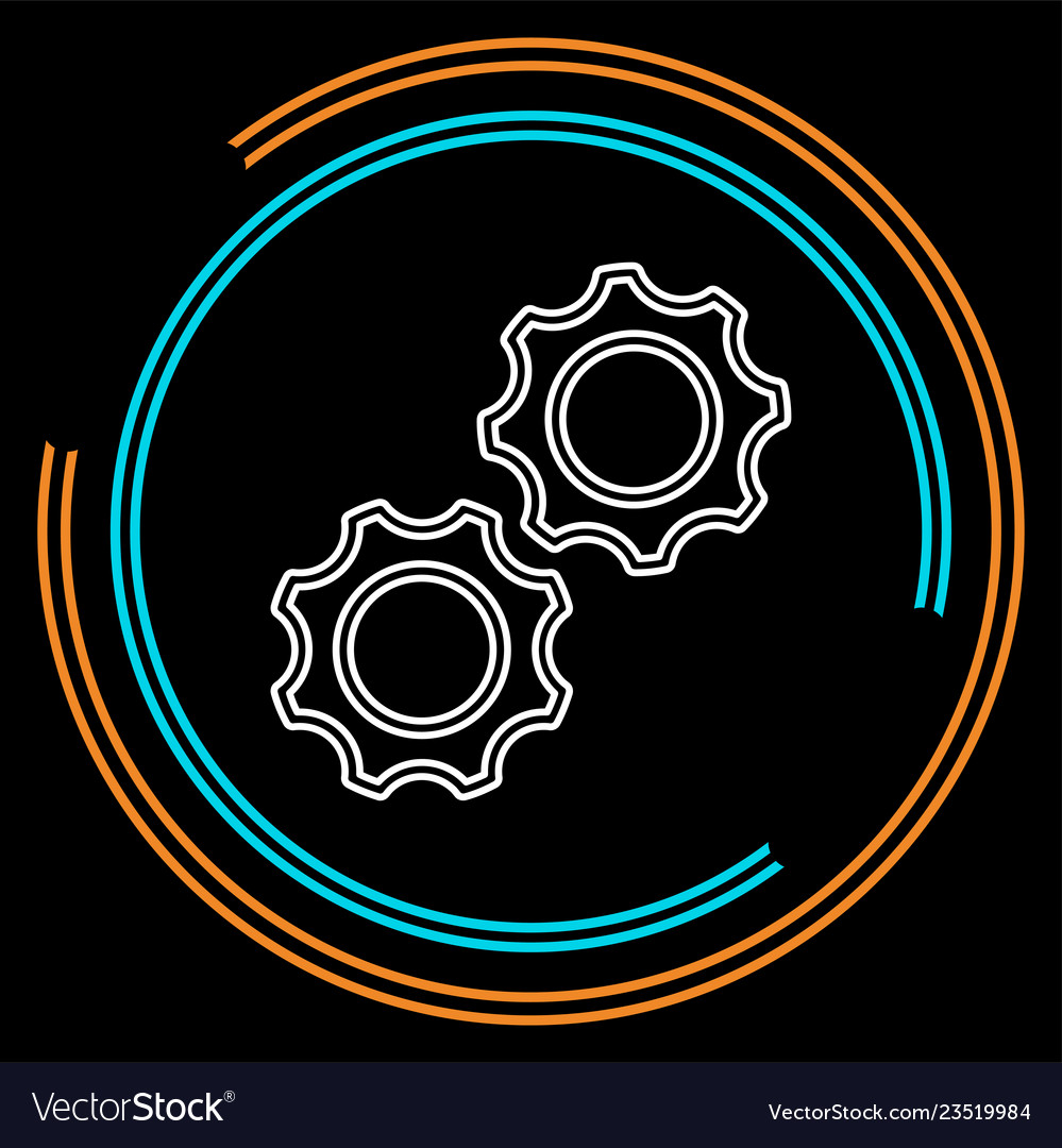 Gears - cogs icon settings symbol