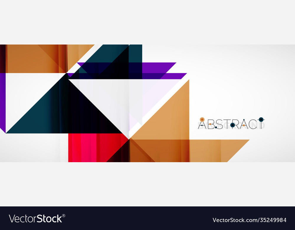 Geometric abstract background techno color vector image Geometric abstract background techno color