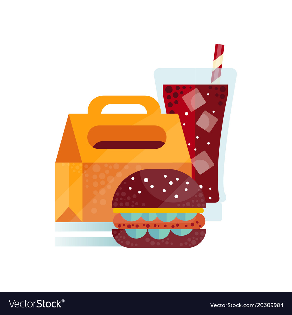 burger lunch bag