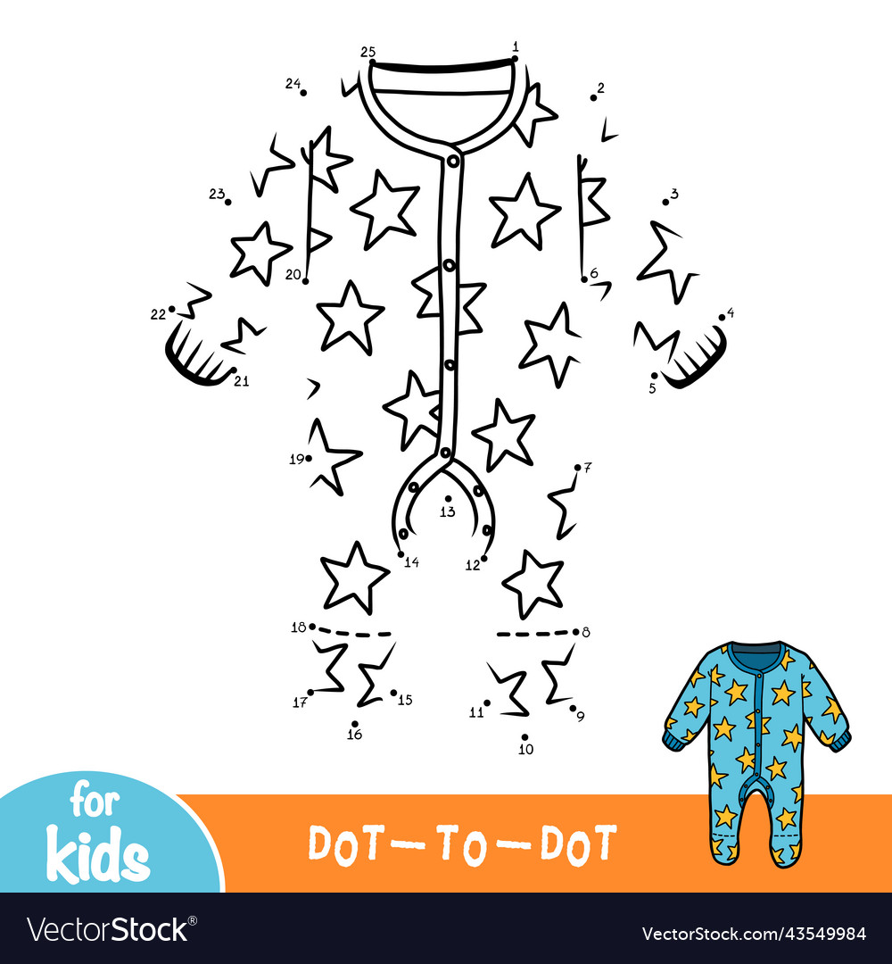 Numbers game education dot to sleepsuit